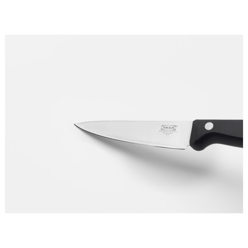 VARDAGEN Paring knife, dark grey, 9 cm