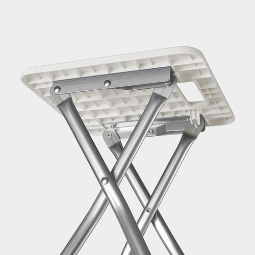 GUNDE Folding stool, white