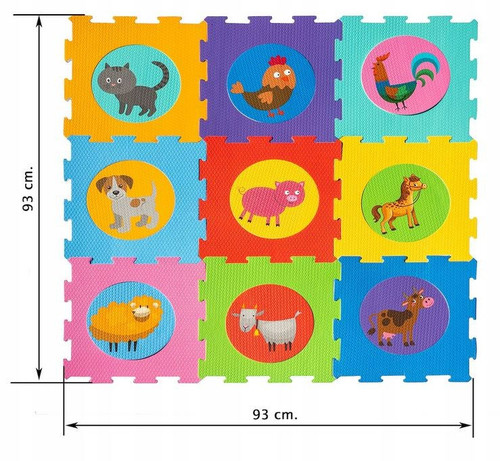 Smily Play Foam Floor Mat Farm Animals 10m+