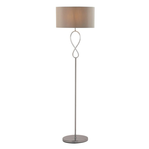 GoodHome Floor Lamp Carnavon E27, chrome