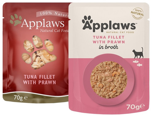 Applaws Natural Cat Food Tuna Fillet with Pacific Prawn 70g