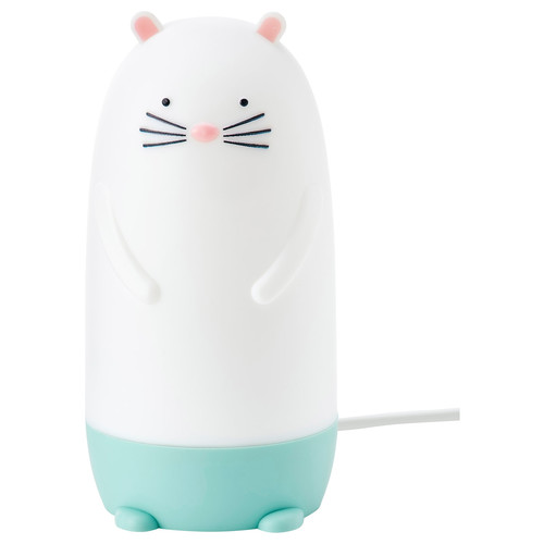 SPIKEN LED night light, otter-shaped battery-operated, multicolour, 15 cm