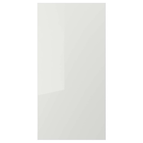 RINGHULT Door, high-gloss light grey, 60x120 cm