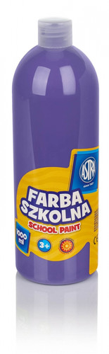 Astra School Paint Bottle 1000ml, purple