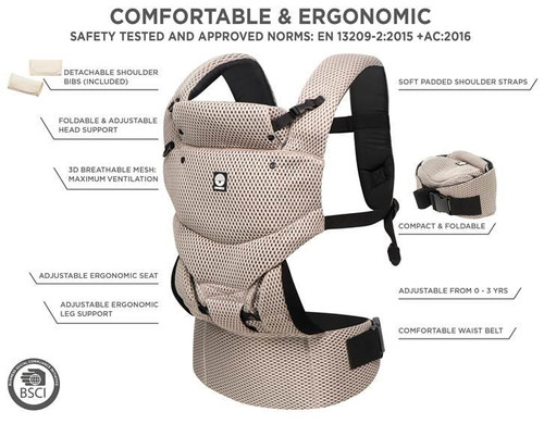 Dooky Carrier Urban Comfort, beige desert