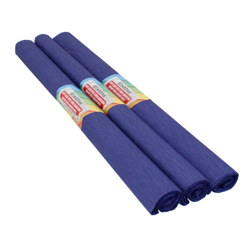 Crepe Paper 50x200cm 10pcs, dark blue