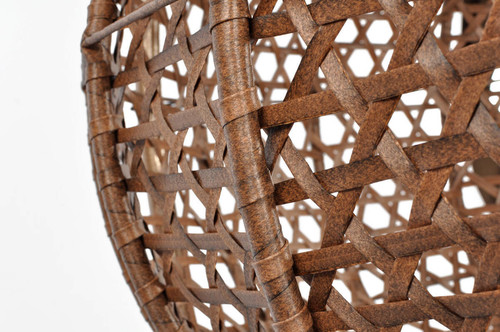 Hanging Cocoon Chair BALI LUX, in-/outdoor, brown