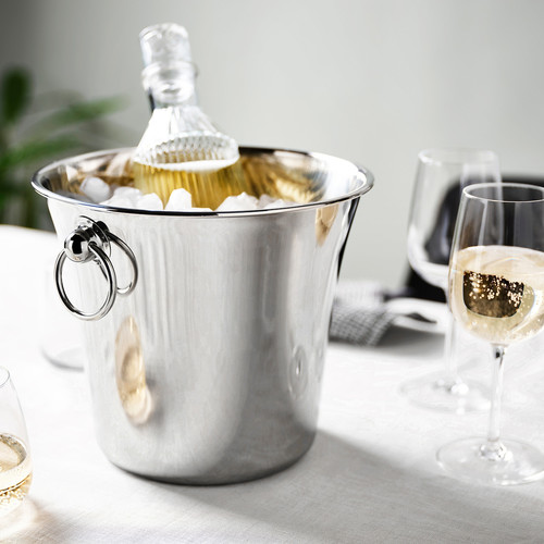 SOLDRÄNKT Wine cooler, stainless steel, 20 cm