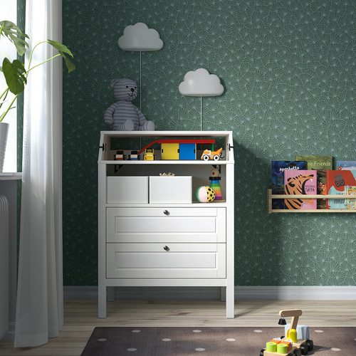 SUNDVIK Changing table/chest of drawers, white