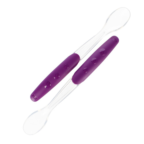 NUK Soft Feeding Spoon 2pcs 4m+, purple