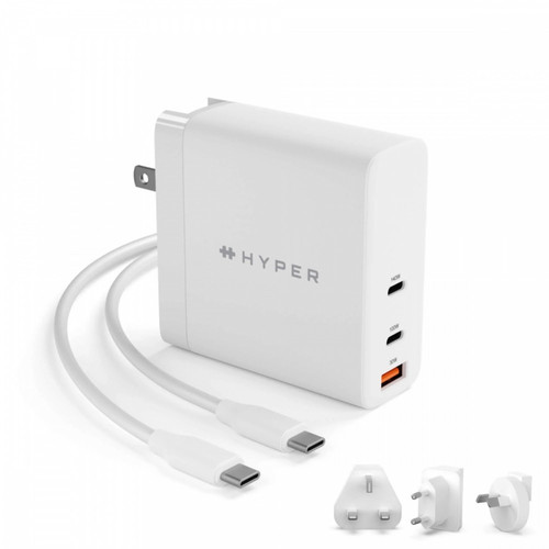 HyperDrive 140W USB-C GaN Charger (EU plug), white