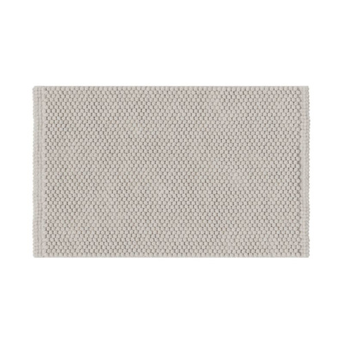 GoodHome Bath Mat Elland 50 x 80 cm, stone grey