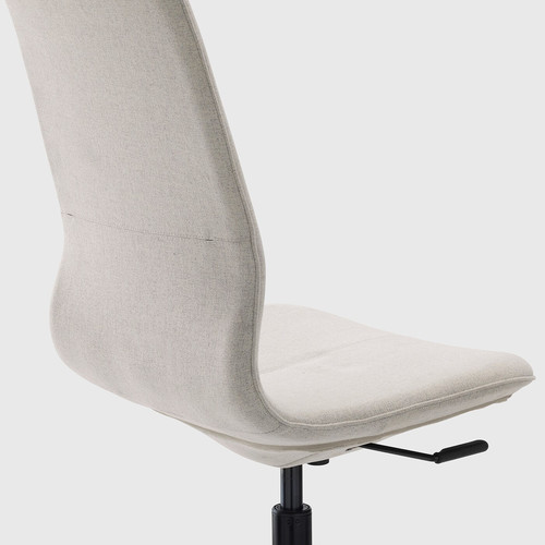 LÅNGFJÄLL Office chair, Gunnared beige/black, 68x68 cm