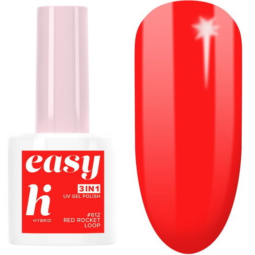 Hi UV Gel Polish 3in1 612 Easy Red Rocket Loop Lunapark