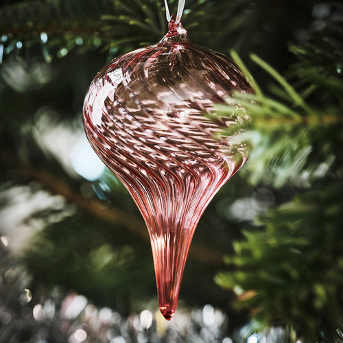 VINTERFINT Tree ornament, bauble glass/mixed colours, 6 cm