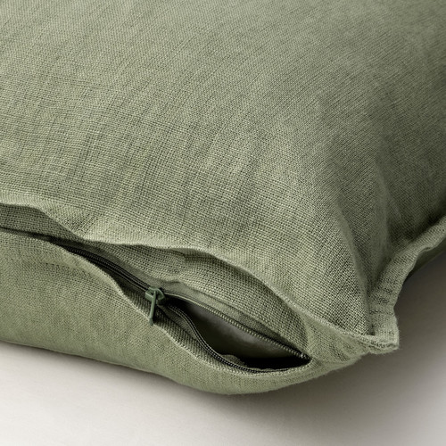 DYTÅG Cushion cover, grey-green, 50x50 cm