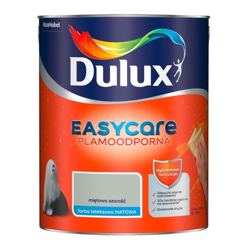 Dulux EasyCare Matt Latex Paint 5L, mint grey