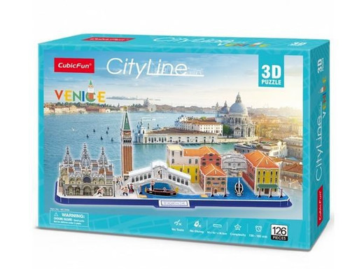 Cubic Fun 3D Puzzle City Line Venice 126pcs 3+