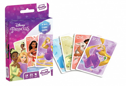 Cartamundi Shuffle Fun Game 4in1 Disney Princess 4+