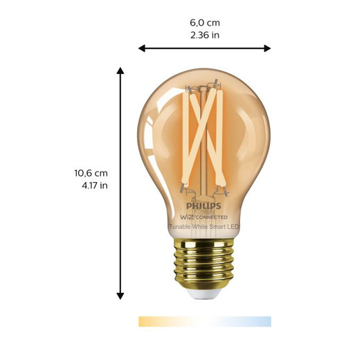 Philips LED Bulb Smart A60 E27 2000/5000 K amber