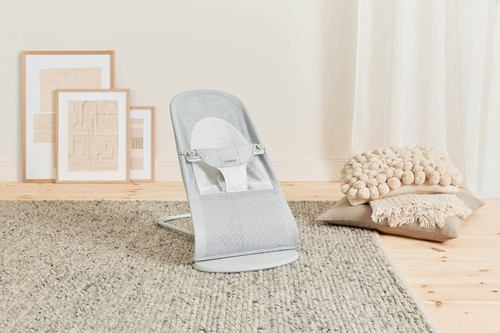 BABYBJÖRN - Bouncer Bliss Soft MESH - Silver/White