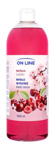 On Line Transparent Hand Wash Cherry - Refill 1000ml