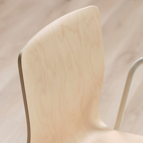 LÄKTARE Conference chair, birch veneer/white