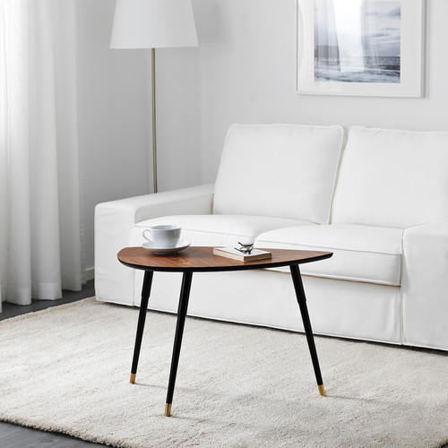 LÖVBACKEN Side table, medium brown, 77x39 cm