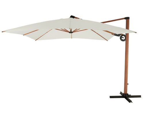 GoodHome Parasol Naya 3 x 3 m, white