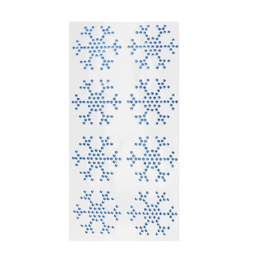 Christmas Crystal Stickers Snowflake 8pcs