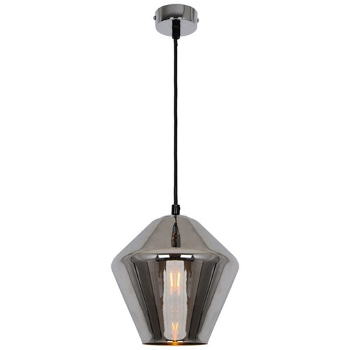 GoodHome Pendant Lamp Flachee E27, chrome