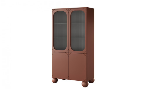 Display Cabinet Sonatia II 100cm, burgundy