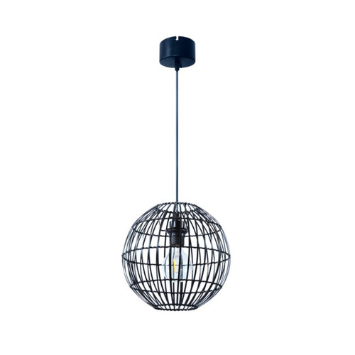 GoodHome Pendant Lamp Dacite 1 x 40W E27 28cm, dark bamboo