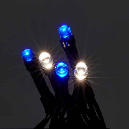 LED Lighting Chain 240 LED 14.3 m, outdoor, white-blue