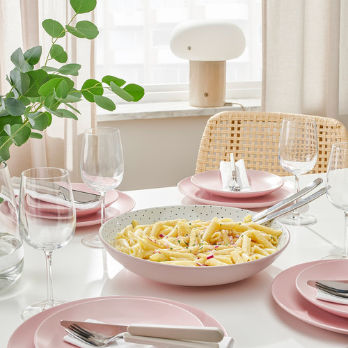 STENTICKA Serving bowl, pink, 30 cm