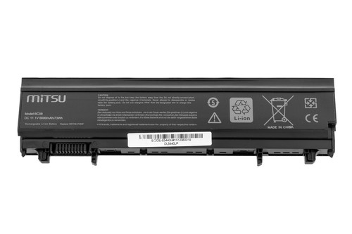 Mitsu Battery for Dell Latitude E5440, E5540 6600mAh 73Wh 10.8-11.1V