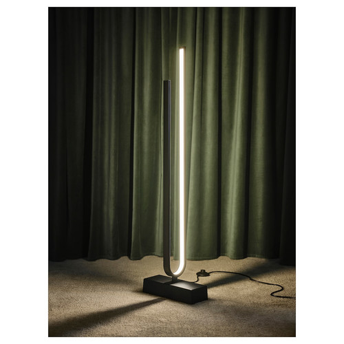 PILSKOTT LED floor lamp, smart black