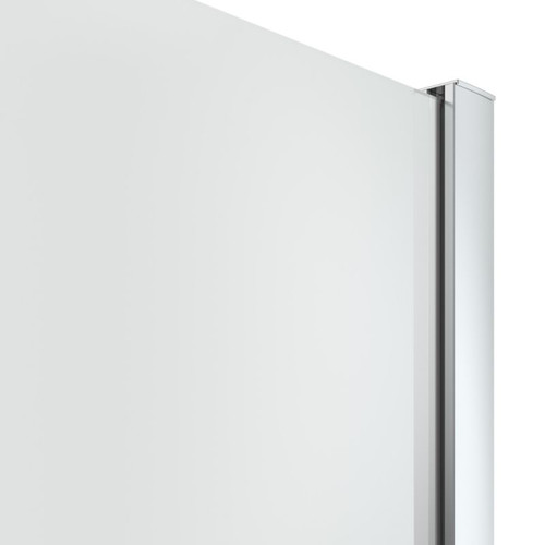 GoodHome Walk-in Shower Panel Beloya 90cm, chrome/transparent