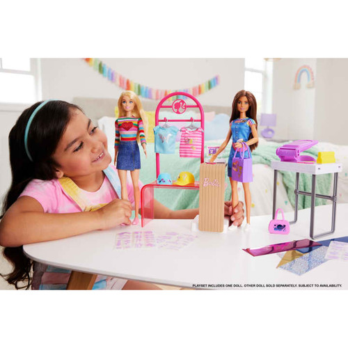 Barbie Make & Sell Boutique Playset With Doll & Accessories HKT78 3+