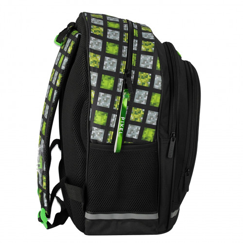 School Backpack Pixel, green