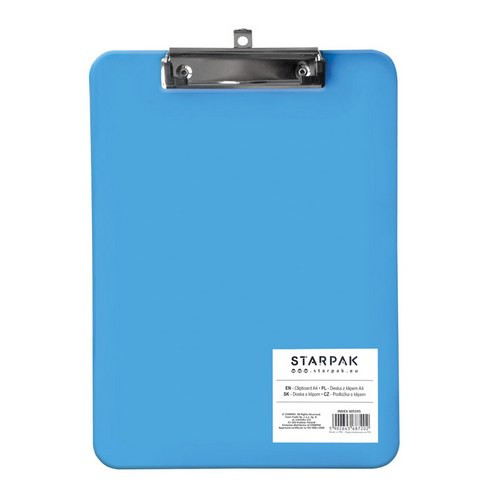 Clipboard A4, plastic, blue