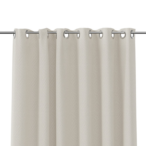 GoodHome Curtain Jacquard 140 x 260 cm, birch