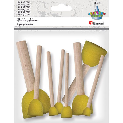 Sponge Brushes 1-4cm 8pcs