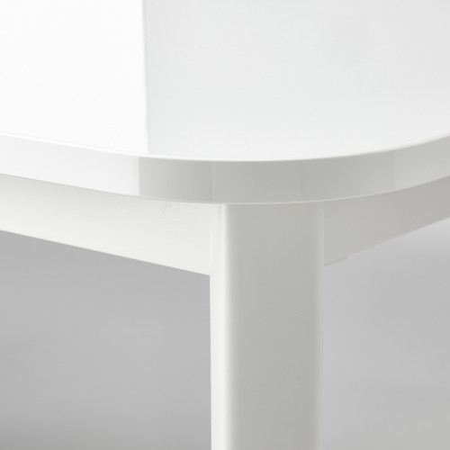 STRANDTORP / BERGMUND Table and 6 chairs, white/Orrsta light grey, 150/205/260 cm