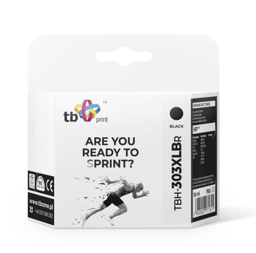 TB Print Toner Ink for HP Envy Photo 6200 TBH-303XLBR, black