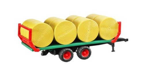 Bruder Bale Transport Trailer with 8 round bales 3+