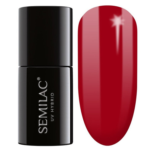 SEMILAC Hybrid Gel Polish 027 Intense Red - 7 ml