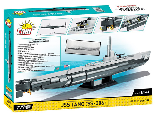 Cobi Blocks USS Tang SS-306 777pcs 8+