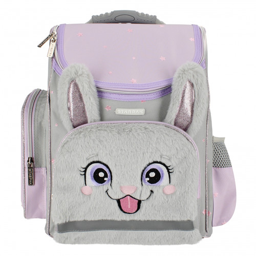 School Backpack Bunny Lila