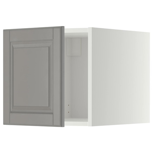 METOD Top cabinet, white/Bodbyn grey, 40x40 cm